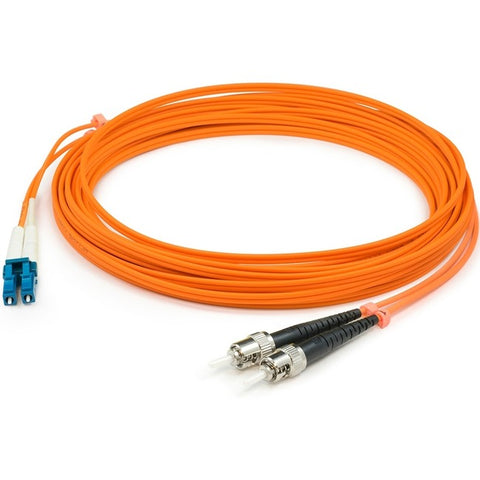AddOn 20m LC (Male) to ST (Male) Orange OM1 Duplex Fiber OFNR (Riser-Rated) Patch Cable