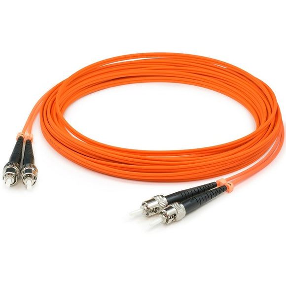 AddOn 2m ST (Male) to ST (Male) Orange OM1 Duplex Fiber OFNR (Riser-Rated) Patch Cable