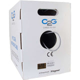 C2G 1000ft Cat6 Bulk Ethernet Cable-Stranded UTP In-Wall CM-Rated Gray TAA