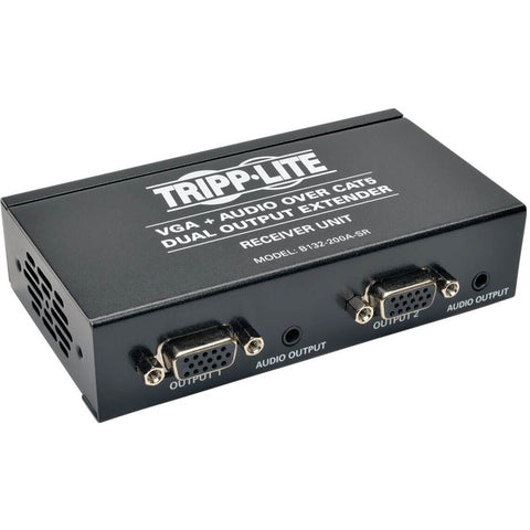 Tripp Lite Dual VGA & Audio over Cat5/Cat6 Video Extender Receiver EDID 300'