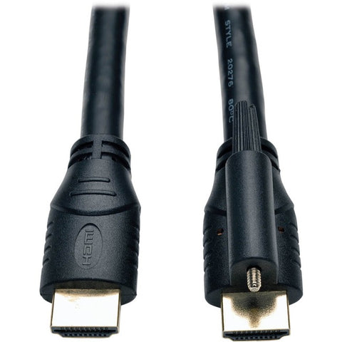 Tripp Lite 15ft High Speed HDMI Cable with Ethernet and Locking Connector Ultra HD 4K x 2K M/M 15'