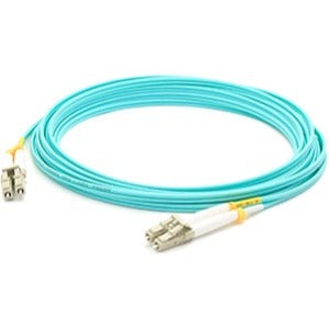AddOn 2m HP QK733A Compatible LC (Male) to LC (Male) Aqua OM4 Duplex Fiber OFNR (Riser-Rated) Patch Cable - SystemsDirect.com