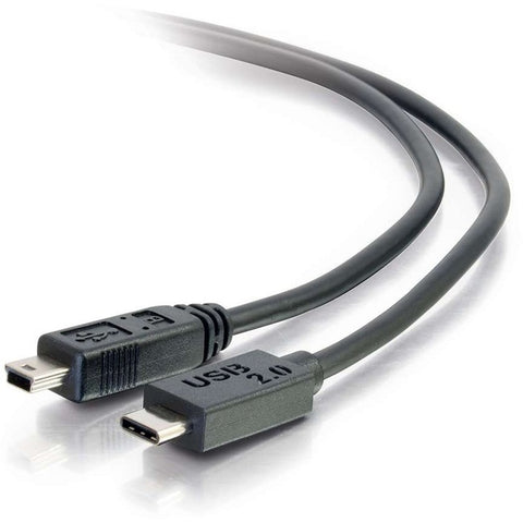 C2G 3ft USB C to USB Mini B Cable - M/M