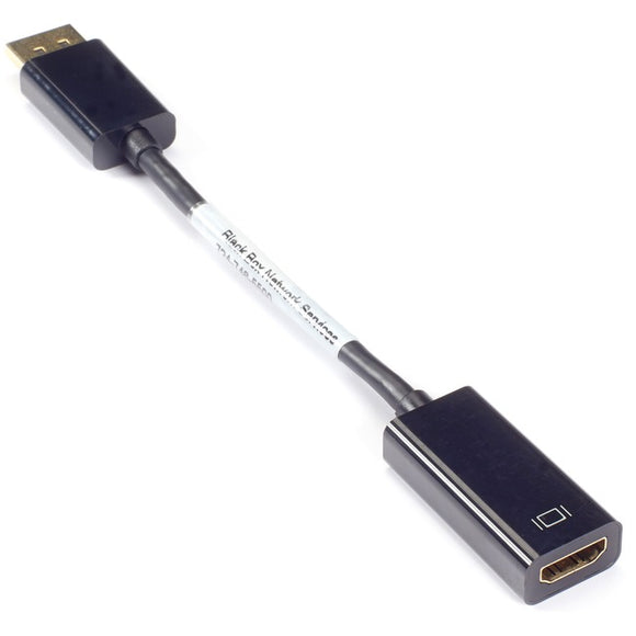 Black Box DisplayPort Adapter, 32 AWG, DisplayPort Male to HDMI Female