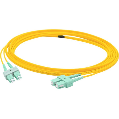 AddOn 5m ASC (Male) to ASC (Male) Yellow OS2 Duplex Fiber OFNR (Riser-Rated) Patch Cable