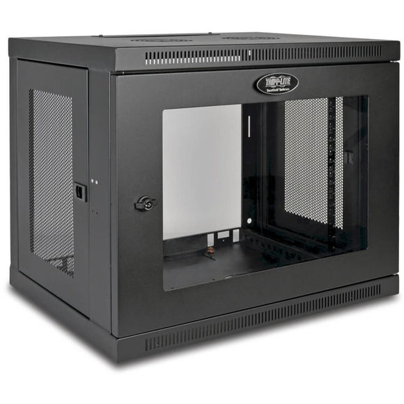 Tripp Lite 9U Wall Mount Rack Enclosure Server Cabinet w/ Acrylic Glass Front Door
