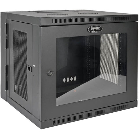Tripp Lite 10U Wall Mount Rack Enclosure Server Cabinet w/Swinging Door Acrylic Window