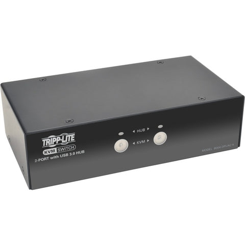 Tripp Lite 2-Port DisplayPort KVM Switch w/Audio, Cables and USB 3.0 SuperSpeed Hub