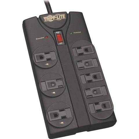 Tripp Lite Protect It! 8-Outlet Surge Protector 8 ft. (2.43 m) Cord 1440 Joules Black Housing