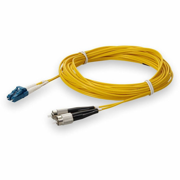 AddOn 1m FC (Male) to LC (Male) Yellow OS2 Duplex Fiber OFNR (Riser-Rated) Patch Cable