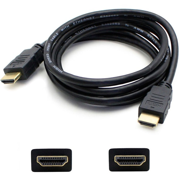 5PK 35ft HDMI 1.4 Male to HDMI 1.4 Male Black Cables Which Supports Ethernet Channel For Resolution Up to 4096x2160 (DCI 4K)