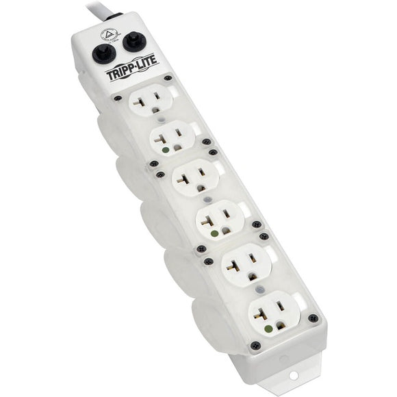 Tripp Lite Safe-IT Power Strip Medical Hospital Grade Antimicrobial UL 1363A 6 Outlet 15' cord