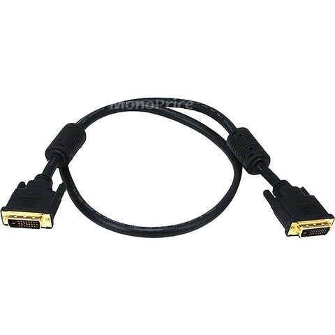 Monoprice 3ft 28AWG CL2 Dual Link DVI-D Cable - Black