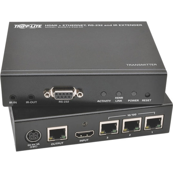 Tripp Lite HDBaseT HDMI Over Cat5e Cat6 Cat6a Extender Kit w/ Ethernet, Serial and IR Control 150m 500ft
