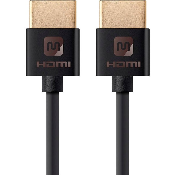 Monoprice Ultra Slim Series High Speed HDMI Cable, 6ft Black