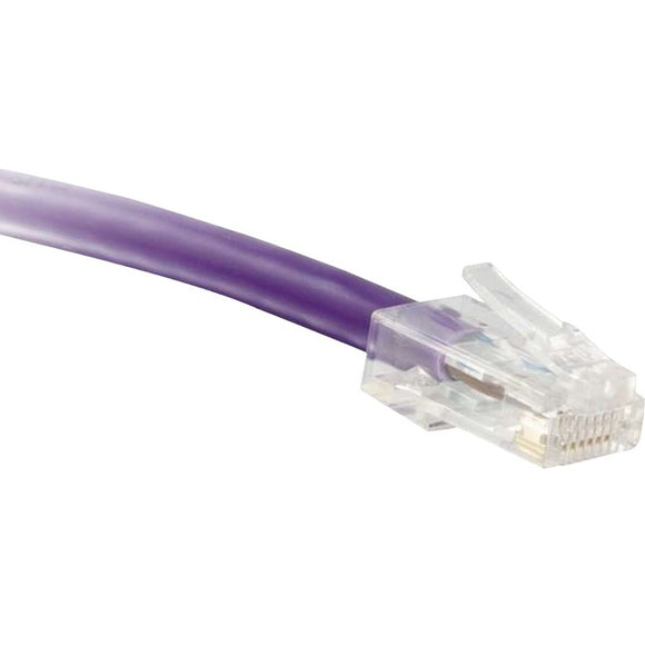 ENET Cat5e Purple 15 Foot Non-Booted (No Boot) (UTP) High-Quality Network Patch Cable RJ45 to RJ45 - 15Ft