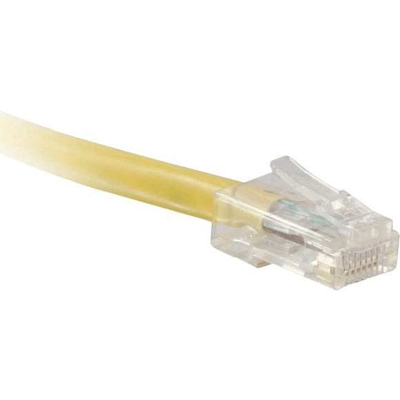 ENET Cat5e Yellow 1 Foot Non-Booted (No Boot) (UTP) High-Quality Network Patch Cable RJ45 to RJ45 - 1Ft