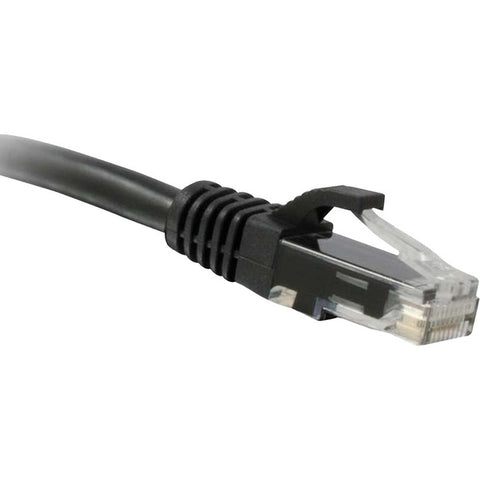 ENET Cat6 Black 6 Inch Patch Cable with Snagless Molded Boot (UTP) High-Quality Network Patch Cable RJ45 to RJ45 - 6in