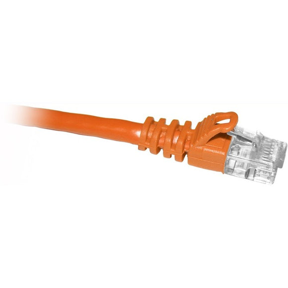 ENET Cat6 Orange 1 Foot Patch Cable with Snagless Molded Boot (UTP) High-Quality Network Patch Cable RJ45 to RJ45 - 1Ft