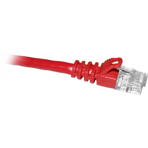 ENET Cat6 Red 1 Foot Patch Cable with Snagless Molded Boot (UTP) High-Quality Network Patch Cable RJ45 to RJ45 - 1Ft