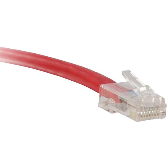 ENET Cat6 Red 1 Foot Non-Booted (No Boot) (UTP) High-Quality Network Patch Cable RJ45 to RJ45 - 1Ft