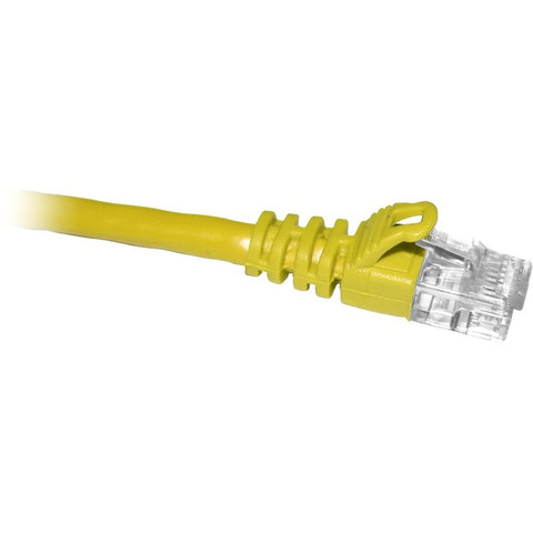 ENET Cat6 Yellow 1 Foot Patch Cable with Snagless Molded Boot (UTP) High-Quality Network Patch Cable RJ45 to RJ45 - 1Ft