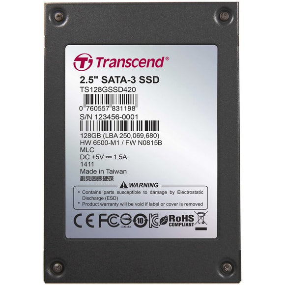 Transcend 128 GB Solid State Drive - 2.5