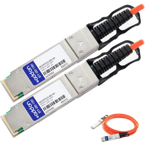 AddOn Mellanox MC2207312-003 Compatible TAA Compliant 56GBase-AOC QSFP+ to QSFP+ Direct Attach Cable (850nm, MMF, 3m)