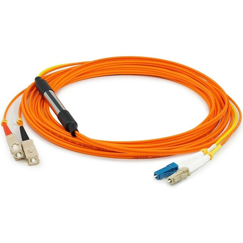 AddOn 3m LC (Male) to SC (Male) Orange OM1 & OS1 Duplex Fiber Mode Conditioning Cable