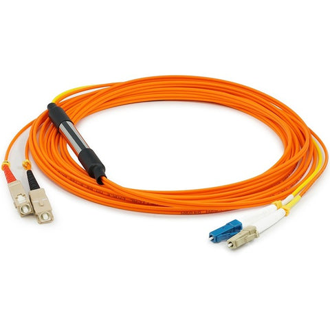 AddOn 1m Cisco CAB-MCP-LC Compatible LC (Male) to SC (Male) Orange OM1 & OS1 Duplex Fiber Mode Conditioning Cable