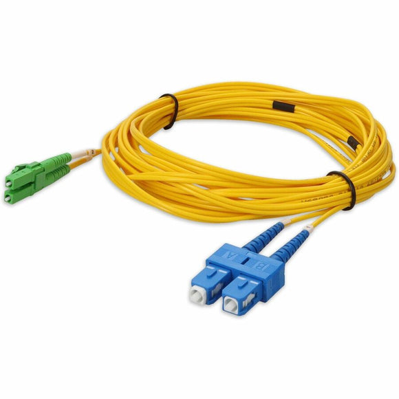 AddOn 5m ALC (Male) to SC (Male) Yellow OS2 Duplex Fiber OFNR (Riser-Rated) Patch Cable