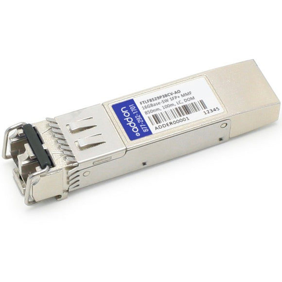 AddOn Finisar FTLF8529P3BCV Compatible TAA Compliant 16GBase-SW Fibre Channel SFP+ Transceiver (MMF, 850nm, 100m, LC, DOM)