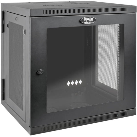 Tripp Lite 12U Wall Mount Rack Enclosure Server Cabinet Hinged Deep Acrylic Window