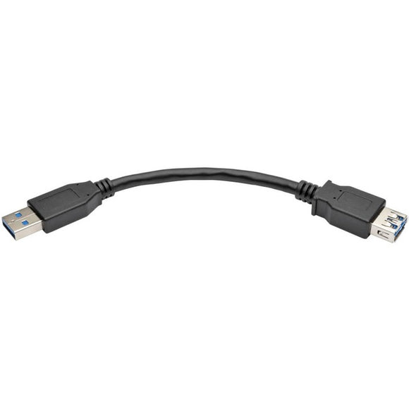Tripp Lite 6 Inch USB 3.0 SuperSpeed Extension Cable A Male to A Female Black