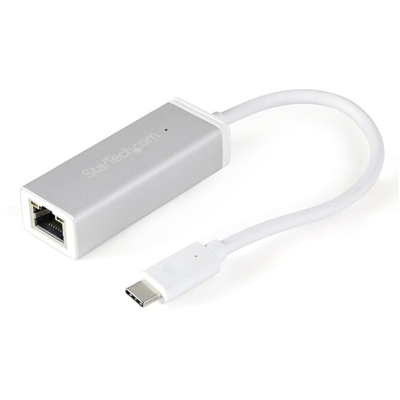 StarTech.com USB-C to Gigabit Ethernet Adapter Aluminum Thunderbolt Port Compatible USB Type Network Adapter