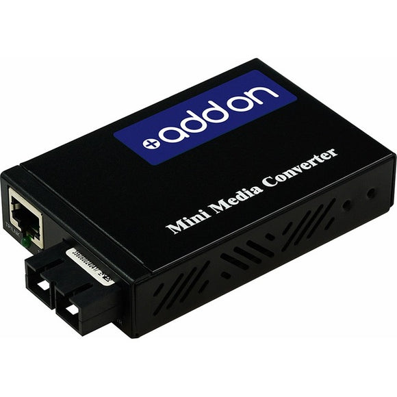 AddOn 10/100Base-TX(RJ-45) to 100Base-FX(SC) MMF 1310nm 2km Mini Media Converter