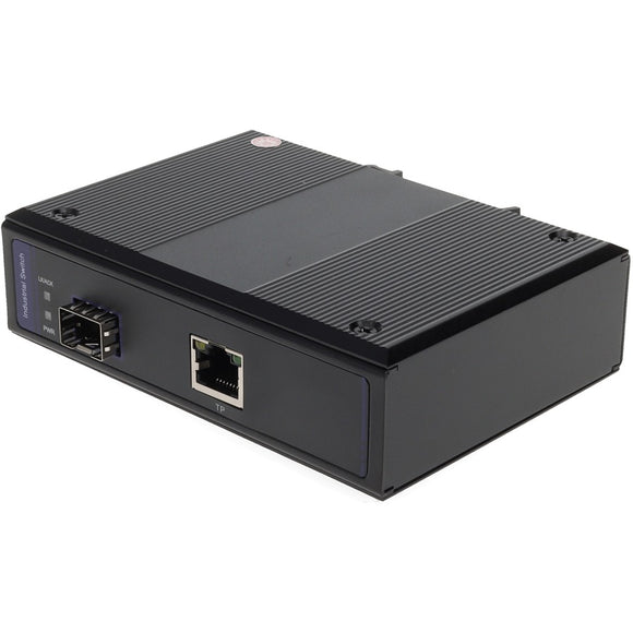 AddOn 1 10/100/1000Base-TX(RJ-45) to 1 Open SFP Port Industrial Media Converter