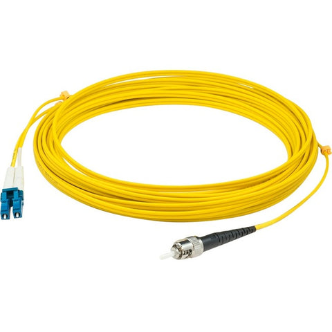AddOn 50m LC (Male) to ST (Male) Yellow OS2 Duplex Fiber OFNR (Riser-Rated) Patch Cable