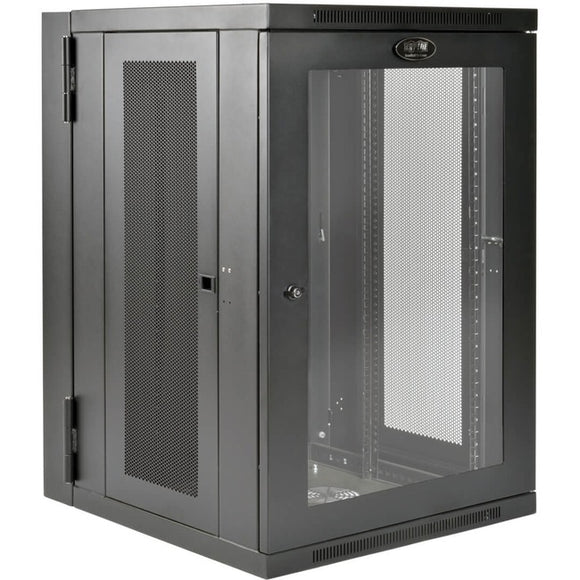Tripp Lite 18U Wall Mount Rack Enclosure Server Cabinet Deep Acrylic Window