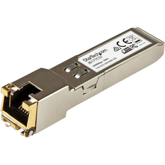 StarTech.com HPE J8177C Compatible SFP Module - 1000BASE-T - 1GE Gigabit Ethernet SFP SFP to RJ45 Cat6/Cat5e - 100m