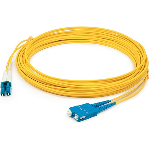 AddOn 1m ALC (Male) to SC (Male) Yellow OS2 Duplex Fiber OFNR (Riser-Rated) Patch Cable