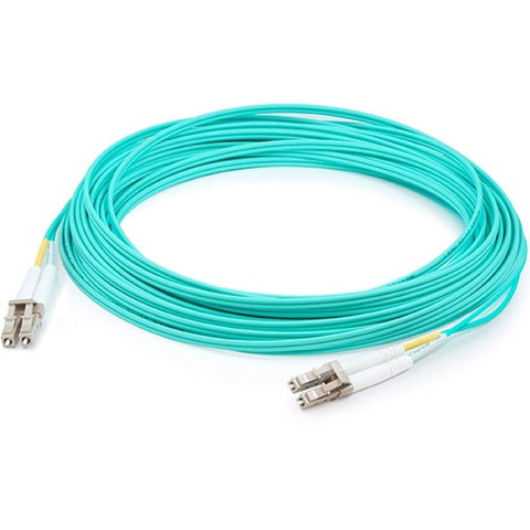 AddOn 75m LC (Male) to LC (Male) Aqua OM3 Duplex Fiber OFNR (Riser-Rated) Patch Cable