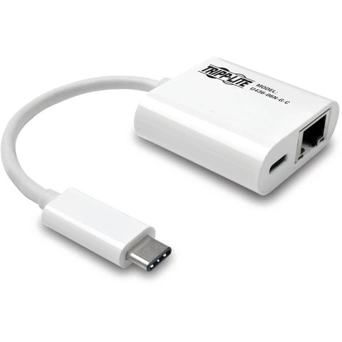 Tripp Lite USB-C to Gigabit Ethernet Network Adapter w/ USB-C Charging Port