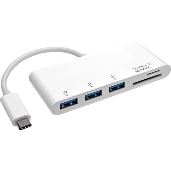 Tripp Lite 3-Port USB-C to USB-A 3x Hub Micro SD & SD/MMC Reader USB 3.1 Hub