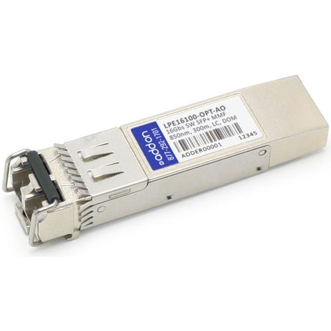 AddOn Emulex LPe16100-OPT Compatible TAA Compliant 16GBase-SW Fibre Channel SFP+ Transceiver (MMF, 850nm, 300m, LC)
