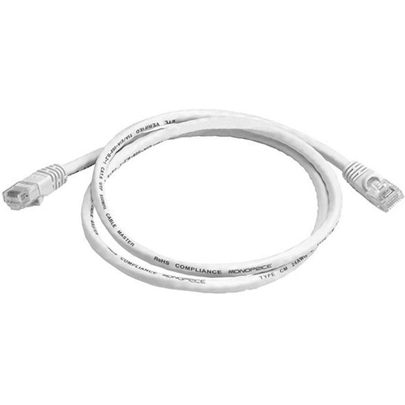 Monoprice Cat6 24AWG UTP Ethernet Network Patch Cable, 3ft White