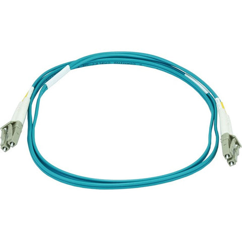 Monoprice 10Gb Fiber Optic Cable, LC/LC, Multi Mode, Duplex - 1 Meter (50/125 Type) - Aqua