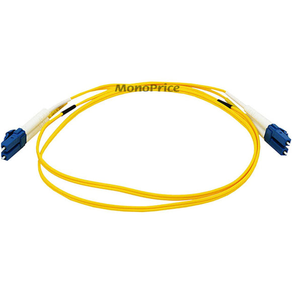 Monoprice Fiber Optic Cable, LC/LC, Single Mode, Duplex - 1 meter (9/125 Type) - Yellow