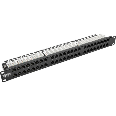 Tripp Lite 48-Port 1U Rack-Mount High-Density UTP 110-Type Patch Panel RJ45 Ethernet 568B Cat5/5e TAA