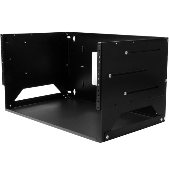 StarTech.com 4U Wallmount Server Rack with Built-in Shelf - Solid Steel - Adjustable Depth 12in to 18in